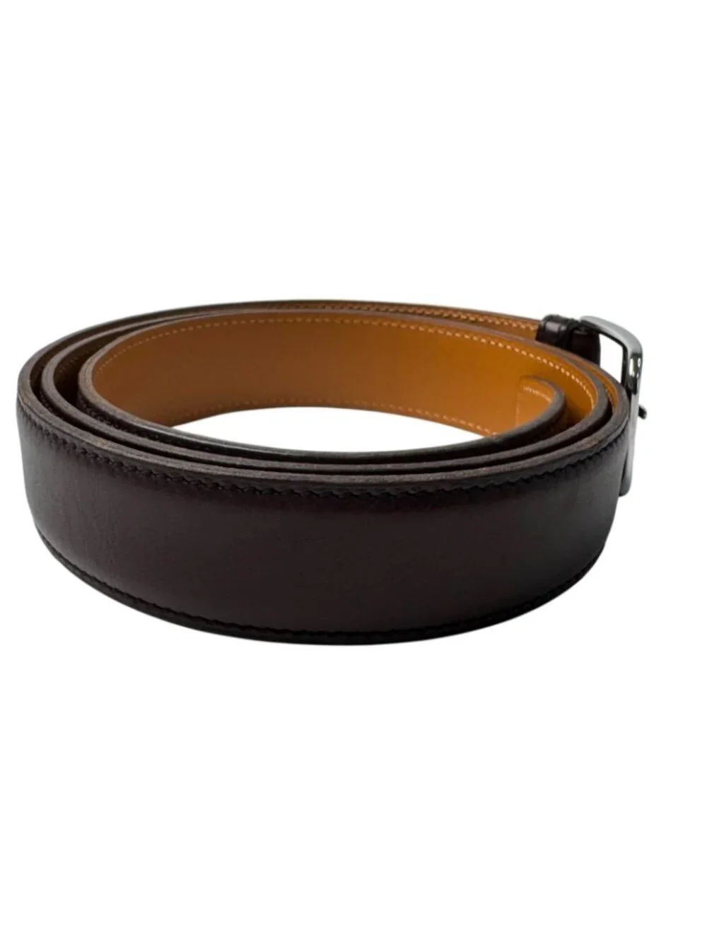 Hermes Belt Roman Silver Leather